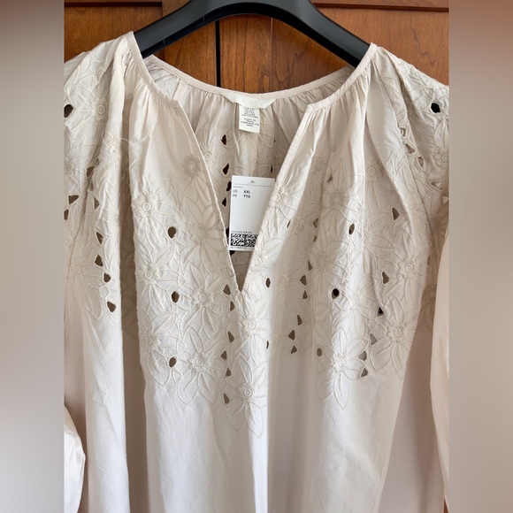 NWT H&M Women’s Embroidered Cotton Maxi Dress - Picture 2 of 10